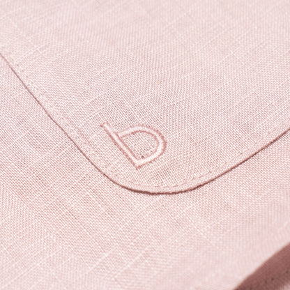Margaret Linen Set in Pale Blush for Girls