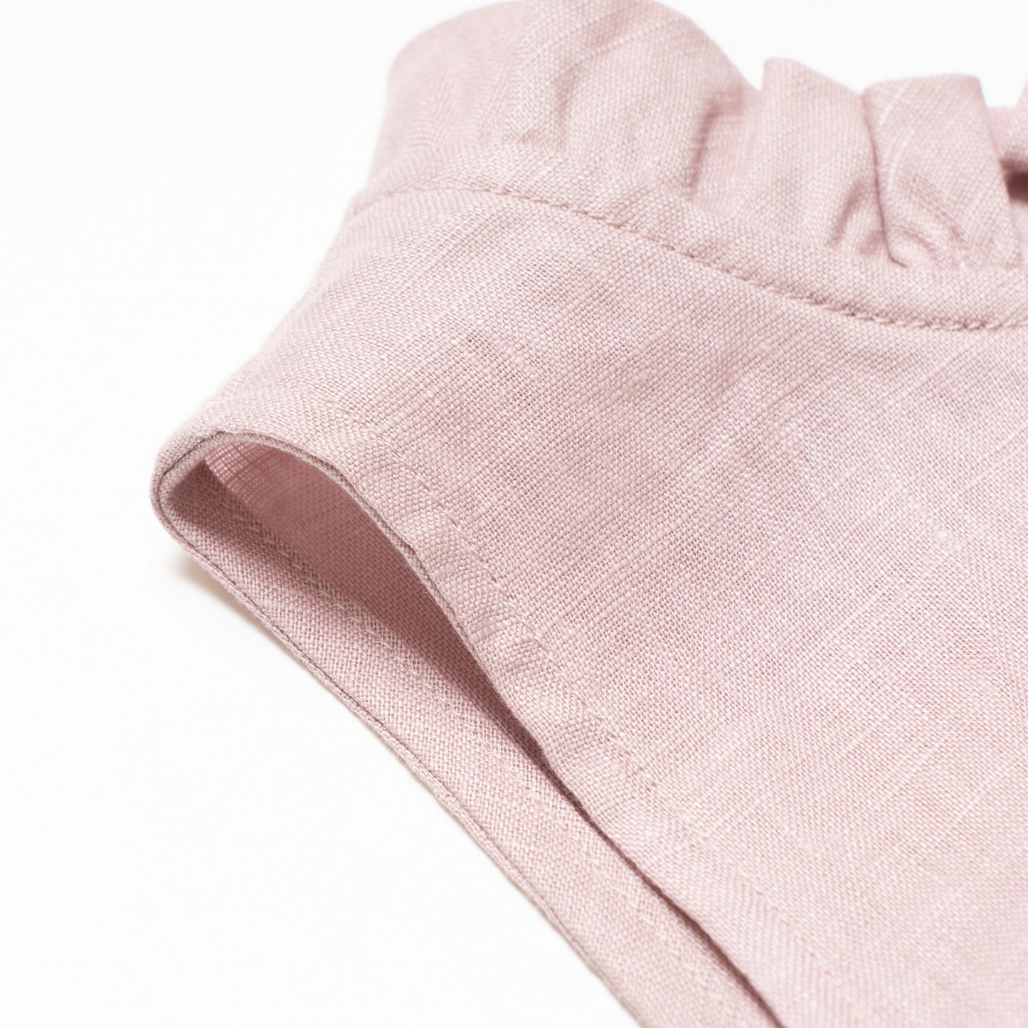 Margaret Linen Set in Pale Blush for Girls