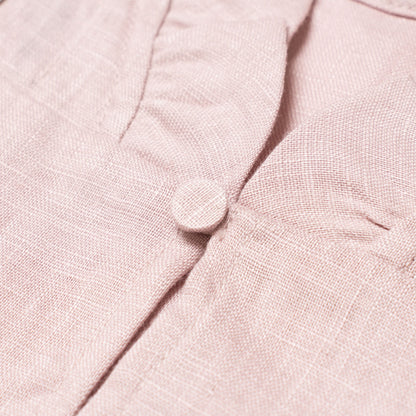 Margaret Linen Set in Pale Blush for Girls