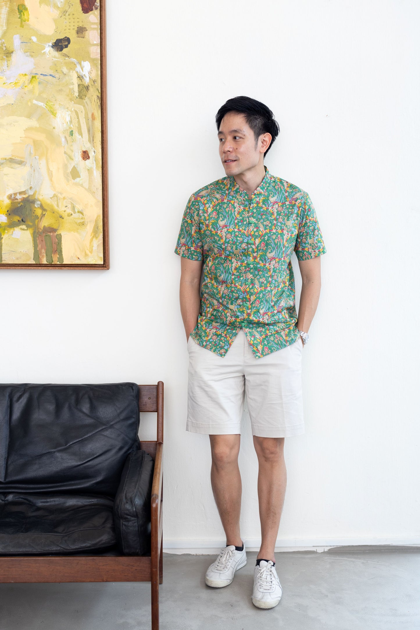 Joan Mandarin Collar Shirt for Man