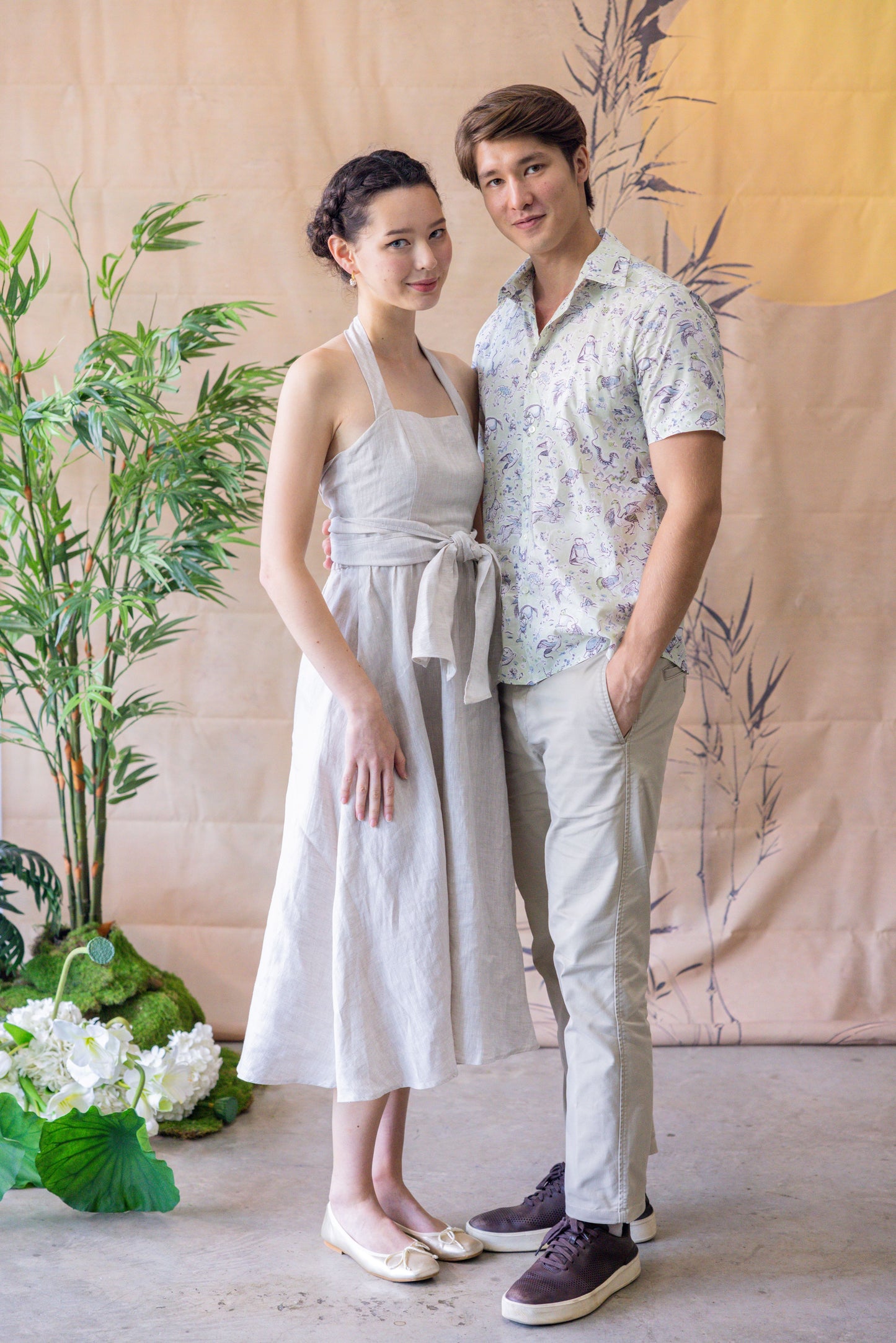 Lana Halterneck Multiway Dress for Ladies in linen